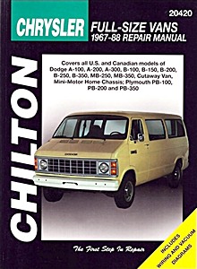 Livre : Dodge & Plymouth Full-size Vans (1967-1988) - Chilton Repair Manual