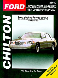 Książka: Lincoln Coupes and Sedans (1988-2000) - Chilton Repair Manual
