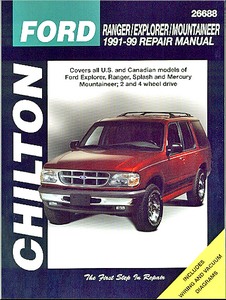 Boek: Ford Ranger, Explorer / Mercury Mountaineer (1991-1999) - Chilton Repair Manual