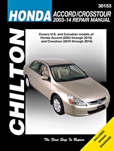 Boek: Honda Accord (2003-2012), Crosstour (2010-2014) (USA) - Chilton Repair Manual