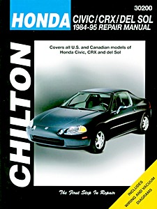 Boek: Honda Civic, CRX and Del Sol (1984-1995) (USA) - Chilton Repair Manual