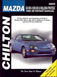 Livre : Mazda 323, MX-3, 626, MX-6, Millenia (Xedos 9), Protege (1990-1998) / Ford Probe (1993-1997) (USA) - Chilton Repair Manual