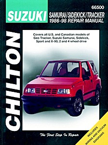Book: Suzuki Samurai, Sidekick / Tracker (1986-1998) (USA) - Chilton Repair Manual