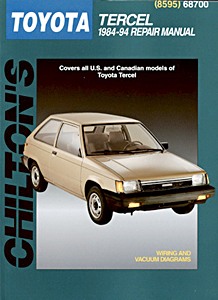 Livre: Toyota Tercel (1984-1994) - Chilton Repair Manual