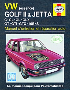 Livre : Volkswagen Golf II & Jetta - essence (1984-1992) - Manuel d'entretien et réparation Haynes