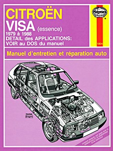 Boek: Citroën Visa - essence (1979-1988) - Manuel d'entretien et réparation Haynes