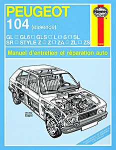 Boek: Peugeot 104 - essence (1973-1988) - Manuel d'entretien et réparation Haynes