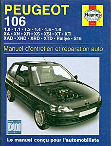 Livre : Peugeot 106 - essence et Diesel (1991-2004) - Manuel d'entretien et réparation Haynes