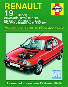 Boek: Renault 19 - Diesel (1988-1997) - Manuel d'entretien et réparation Haynes