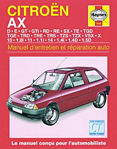 Livre : Citroën AX - essence et Diesel (1986-1998) - Manuel d'entretien et réparation Haynes