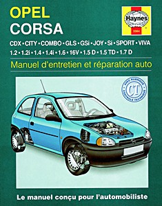 Boek: Opel Corsa B - essence et Diesel (1993-1998) - Manuel d'entretien et réparation Haynes