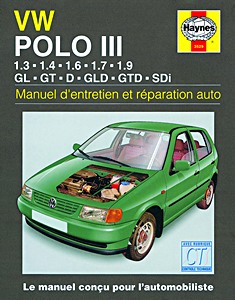 Livre : Volkswagen Polo III - essence et Diesel (1994-1999) - Manuel d'entretien et réparation Haynes