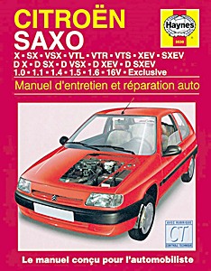 Livre : Citroën Saxo - essence et Diesel (1996-2004) - Manuel d'entretien et réparation Haynes