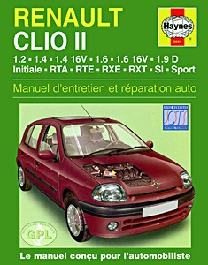 Boek: Renault Clio II - essence et Diesel (3/1998-5/2001) - Manuel d'entretien et réparation Haynes