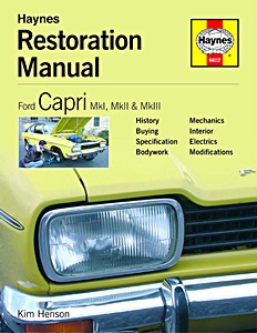 Livre: Ford Capri Mk I, II & III - Haynes Restoration Manual