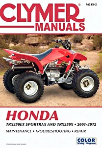 Livre : Honda TRX 250 EX Sportrax and TRX 250 X (2001-2012) - Clymer ATV Service and Repair Manual