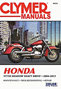 Książka: Honda VT750 Shadow Shaft Drive (2004-2013) - Clymer Motorcycle Service and Repair Manual