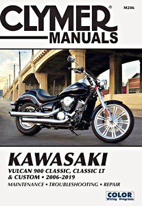 Livre : Kawasaki VN 900 Vulcan 900 Classic, Classic LT & Custom (2006-2019) - Clymer Motorcycle Service and Repair Manual