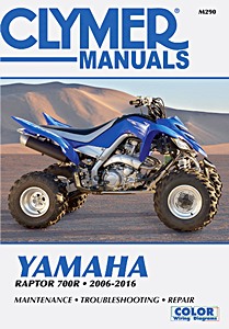 Livre: Yamaha YFM 700R Raptor ATV (2006-2016) - Clymer ATV Service and Repair Manual