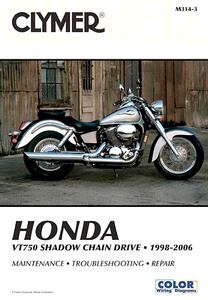 Livre: Honda VT 750 Shadow Chain Drive (1998-2006) - Clymer Motorcycle Service and Repair Manual