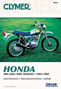 Book: Honda CB100-125, CL 100, CT 125, SL 100-125, TL 125-250, XL 100-350 - 100-350 cc OHC Singles (1969-1982) - Clymer Motorcycle Service and Repair Manual