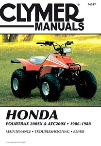 Livre : Honda ATC 200X & Fourtrax 200SX (1986-1988) - Clymer ATV Service and Repair Manual