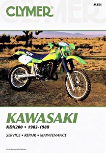 Buch: Kawasaki KDX 200 (1983-1988) - Clymer Motorcycle Service and Repair Manual
