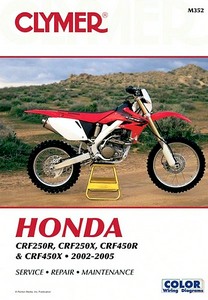 Livre : Honda CRF 250R, CRF 250X, CRF 450R & CRF 450X (2002-2005) - Clymer Motorcycle Service and Repair Manual
