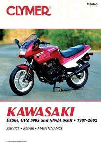 Livre: Kawasaki EX 500, GPZ 500S and Ninja 500R (1987-2002) - Clymer Motorcycle Service and Repair Manual