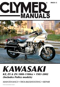 Livre : Kawasaki KZ, ZX & ZN 1000-1100 cc (1981-2002) - Clymer Motorcycle Service and Repair Manual