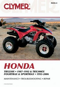 Livre : Honda TRX 250X (1987-1992) / TRX 300EX Fourtrax and Sportrax (1993-2006) - Clymer ATV Service and Repair Manual