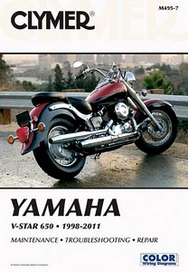 Boek: Yamaha XVS 650 V-Star (1998-2011) - Clymer Motorcycle Service and Repair Manual