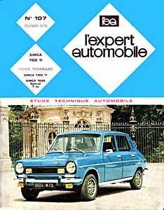 Boek: Simca 1100 TI - L'Expert Automobile