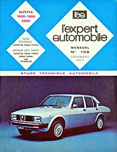 Livre : Alfa Romeo Alfetta 1600, 1800 et 2000 (depuis 1973) - L'Expert Automobile