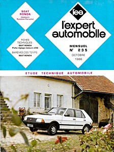 Livre : Seat Ronda - moteurs système Porsche (1984-1986) - L'Expert Automobile