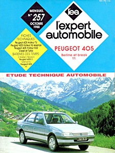 Livre : Peugeot 405 - Berline et Break - essence et Diesel - tous types - L'Expert Automobile