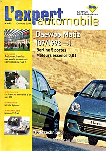 Livre : [432] Daewoo Matiz - essence 0.8 L (07/1998->)