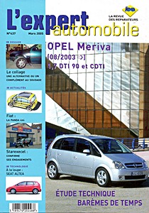 Livre : [437] Opel Meriva - 1.7 DTI 90 ch et CDTI (08/2003->)
