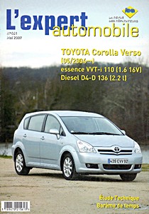 Livre : Toyota Corolla Verso - essence 1.6 16V VVT-i / diesel 2.2 D4-D (2004-2007) - L'Expert Automobile