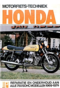 GPET006HO Omslag werkplaatshandboek Honda - Alle CB 750 SOHC modellen (1969-1979)