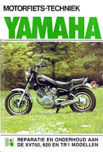 Omslag werkplaatshandboek Yamaha XV 750, XV 920 en TR 1 - Reparatie en onderhoud