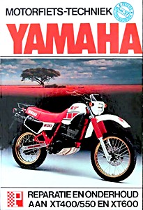 Omslag werkplaatshandboek Yamaha XT 400, XT 550 en XT 600 - Reparatie en onderhoud
