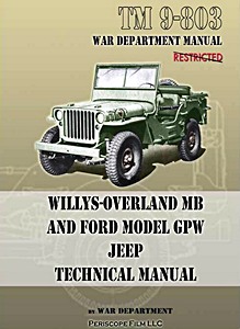 Cover repair manual Willys-Overland MB and Ford Model GPW Jeep - Technical Manual (TM 9-803)