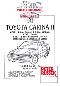 Book: Toyota Carina II - 1.6 and 2.0 Litre Petrol / 2.0 Litre Diesel (AT171, ST171, CT170) (1988-1992) - Repair manual