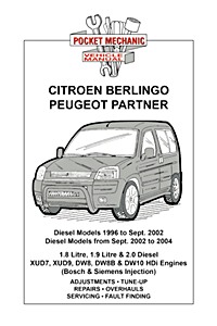 Citroen Berlingo / Peugeot Partner - Diesel - Phase I (1996-09/2002) and Phase II ((09/2002-2004) | Pocket Mechanic Manual (601) | Russek