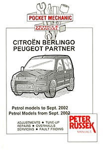 Book: Citroën Berlingo / Peugeot Partner - Petrol Models (to Sept 2000, from Sept 2002) - Repair manual