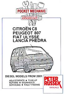 Book: Citroën C8 / Peugeot 807 / Fiat Ulysse / Lancia Phedra - HDi Diesel Models (from 2001) - Repair manual