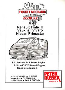Book: Renault Trafic II / Nissan Primastar / Opel Vivaro - 2.0 16V Petrol Engine / 1.9 dCi-TDI Diesel Engine (since 2001) - Repair manual