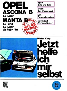 Livre: [JH 083] Opel Ascona B, Manta B - 1.3/1.8 L (ab 2/79)