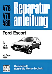 Boek: [0478] Ford Escort L, GL, Ghia, XR-3 (ab 9/1980)